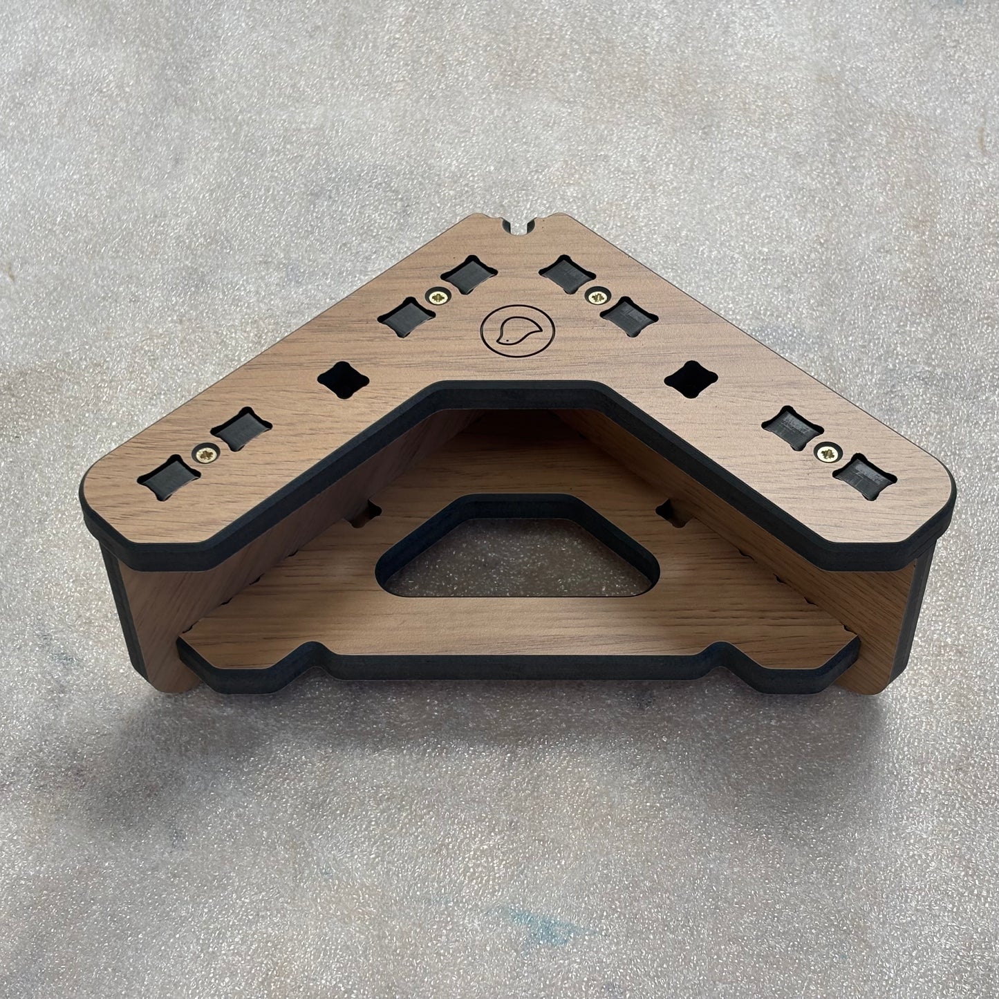 Limited Edition PRE-ASSEMBLED Compacmel Mini 3D Assembly Square, 'Lissa Oak' faced