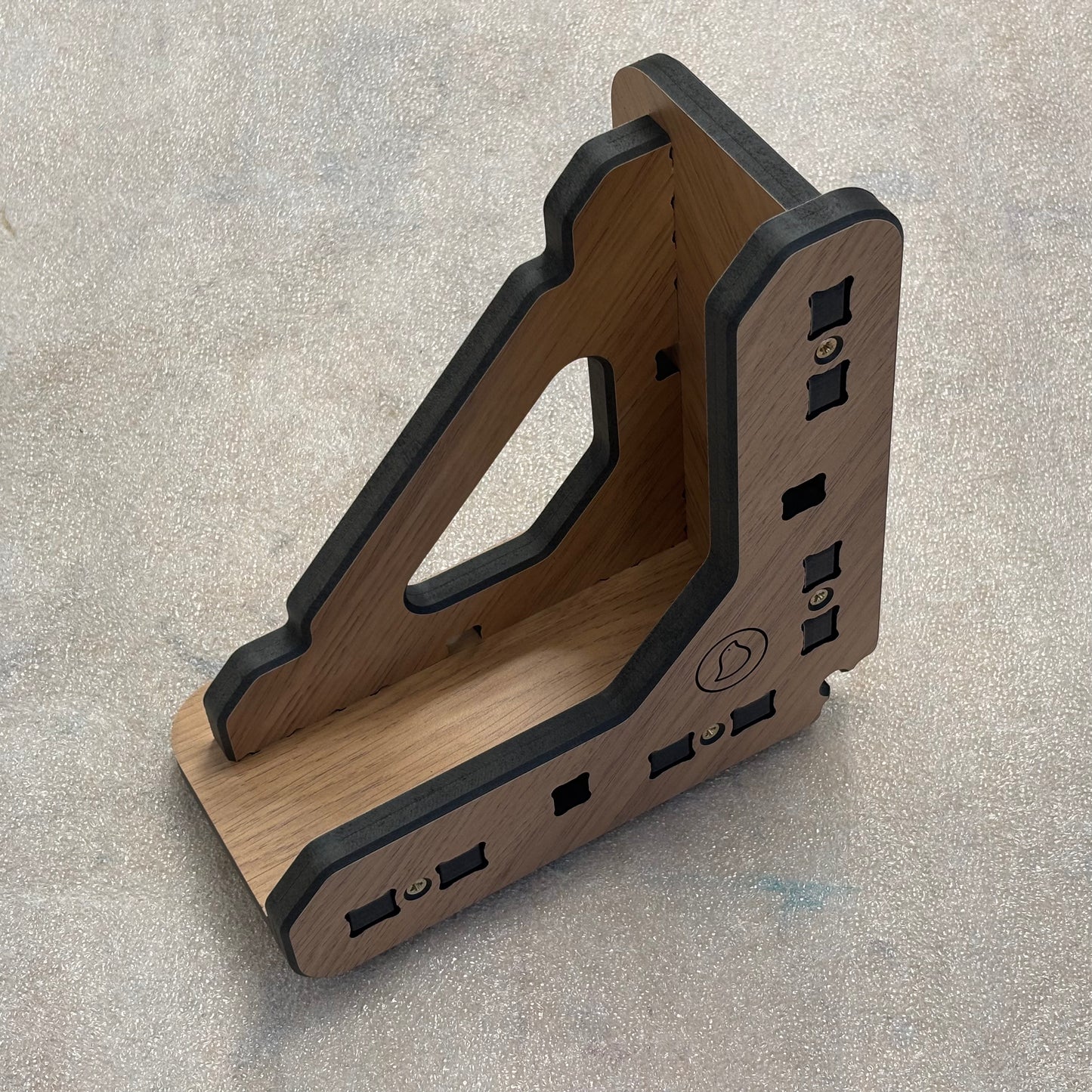 Limited Edition PRE-ASSEMBLED Compacmel Mini 3D Assembly Square, 'Lissa Oak' faced