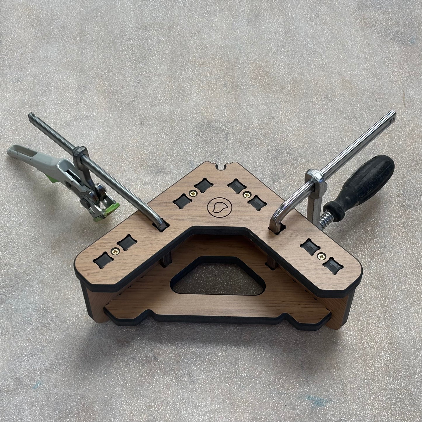 Limited Edition PRE-ASSEMBLED Compacmel Mini 3D Assembly Square, 'Lissa Oak' faced