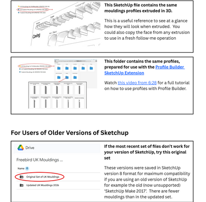 Mouldings for SketchUp